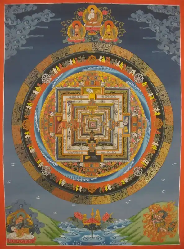 Peinture tibétaine de Kalachakra