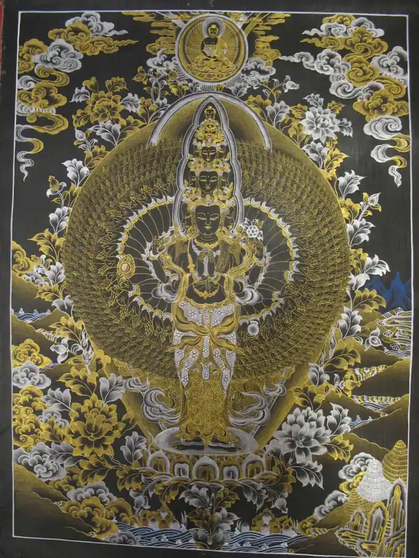 Lokeshvara avec le Bouddha Amitabha