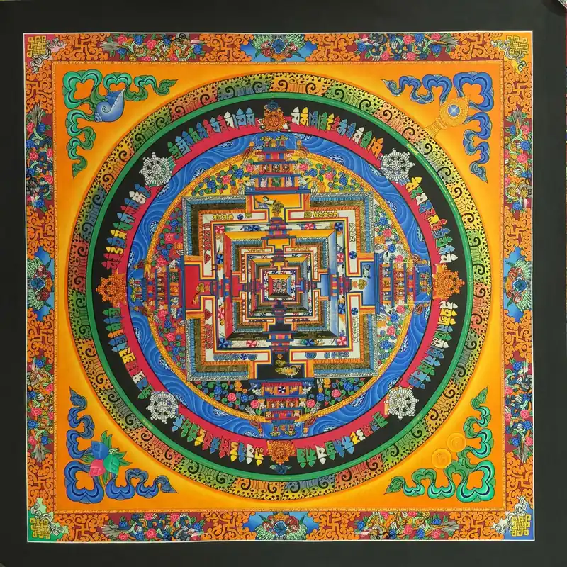 Peinture bouddhiste de Kalachakra