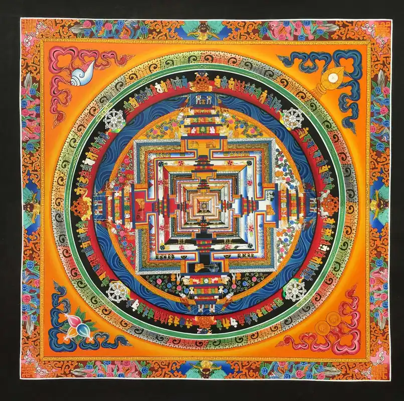 Peinture d’art du Dragon Kalachakra