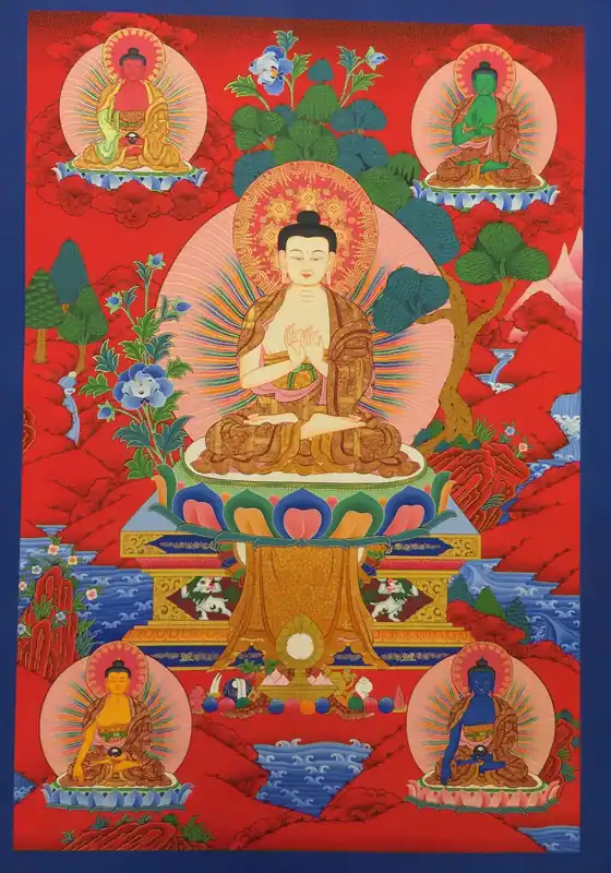 Peinture Thangka de Vairocana