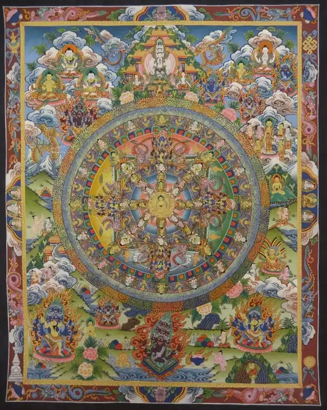 Art du Mandala du Bouddha tibétain