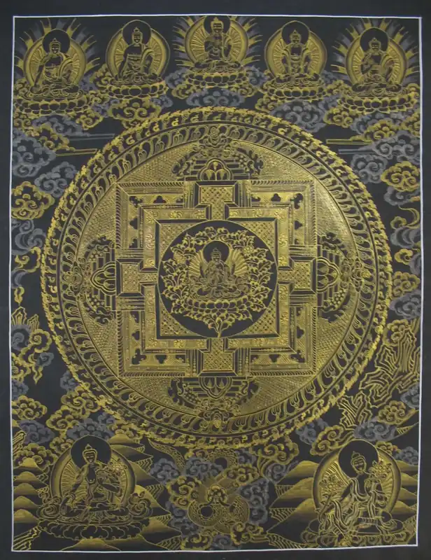 Thangka rituel du Mandala