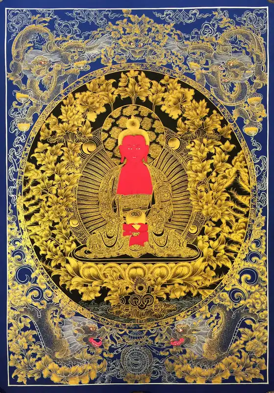 Thangka bouddhiste d’Amitabha Bouddha