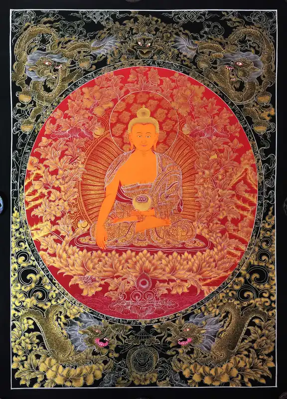 Thangka de méditation – Bouddha Shakyamuni