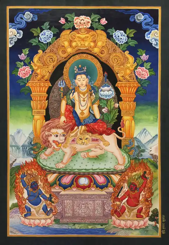 Lokeshvara avec 2 Vajrapani