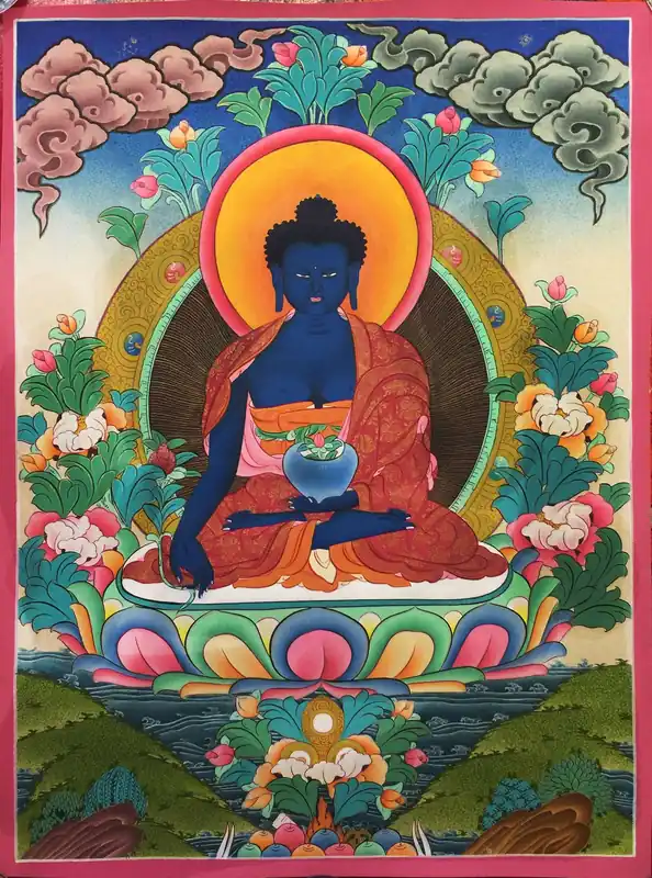 Art de la peinture bouddhiste du Bouddha de la Médecine