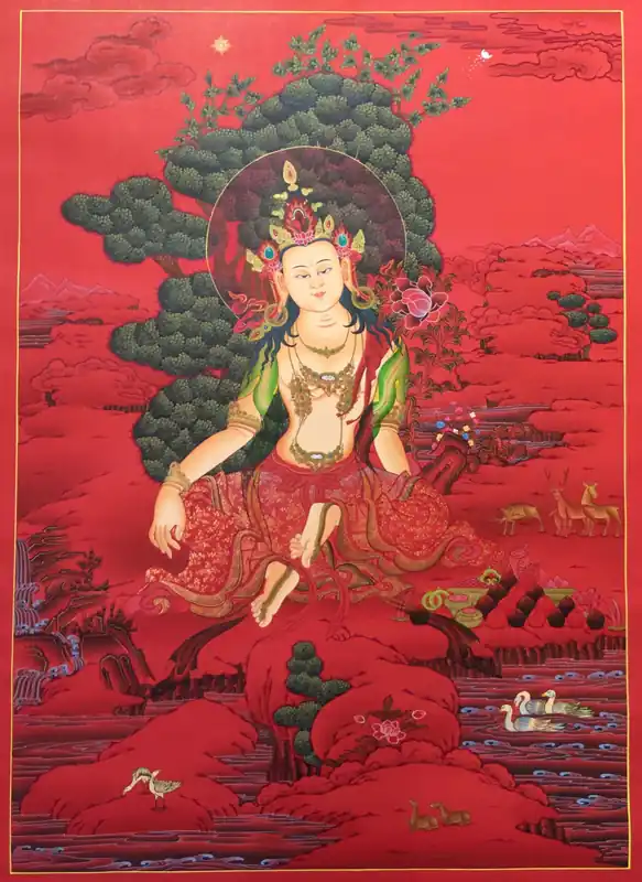 Peinture bouddhiste de l’art de Samantabhadra