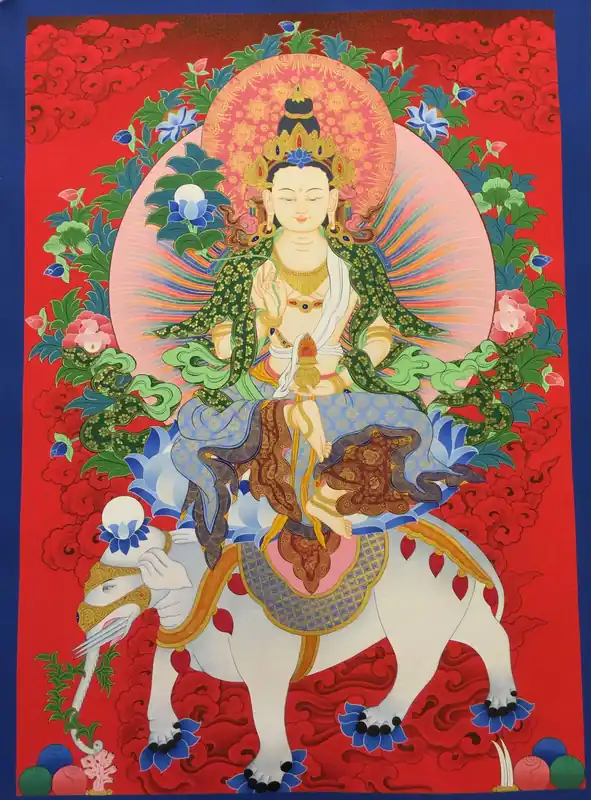 Thangka tibétain de Samantabhadra