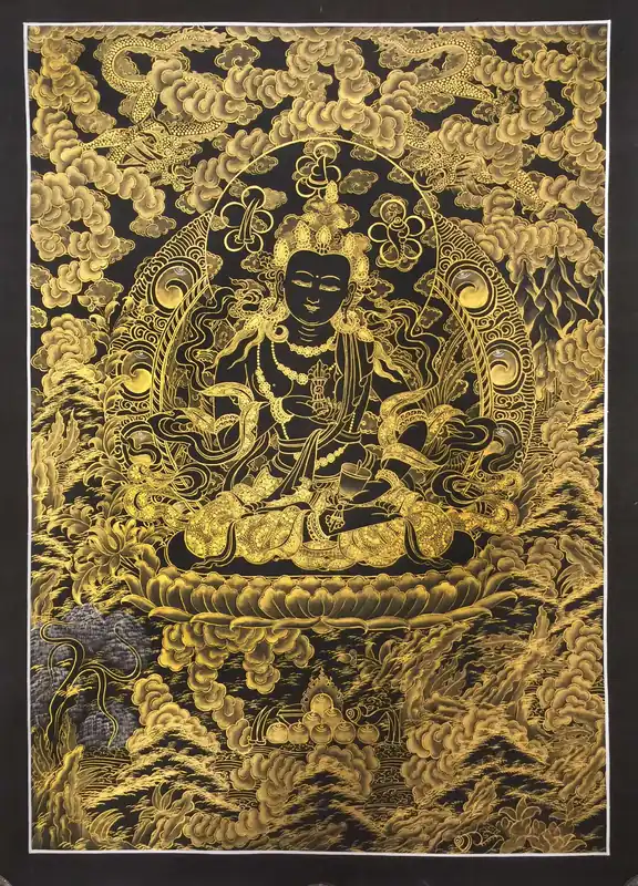 Peinture tibétaine de Vajrasattva