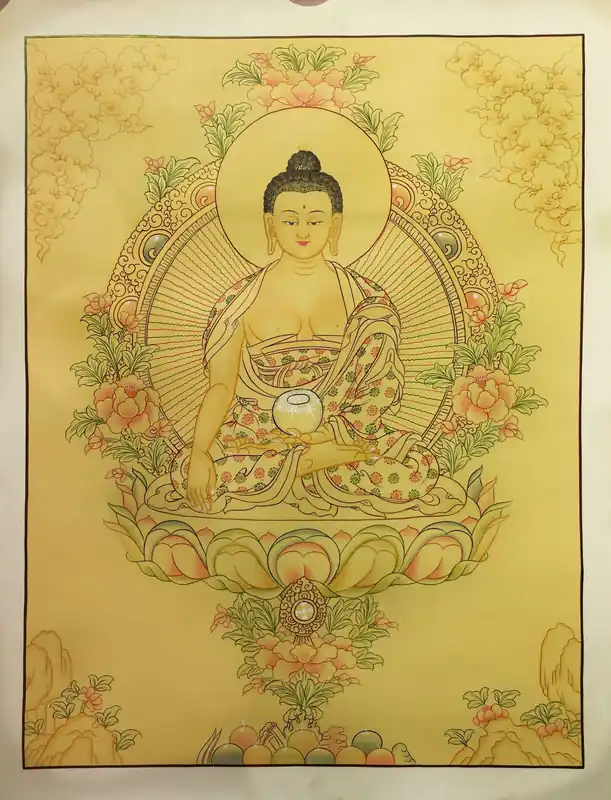 Le Bouddha Shakyamuni jaune