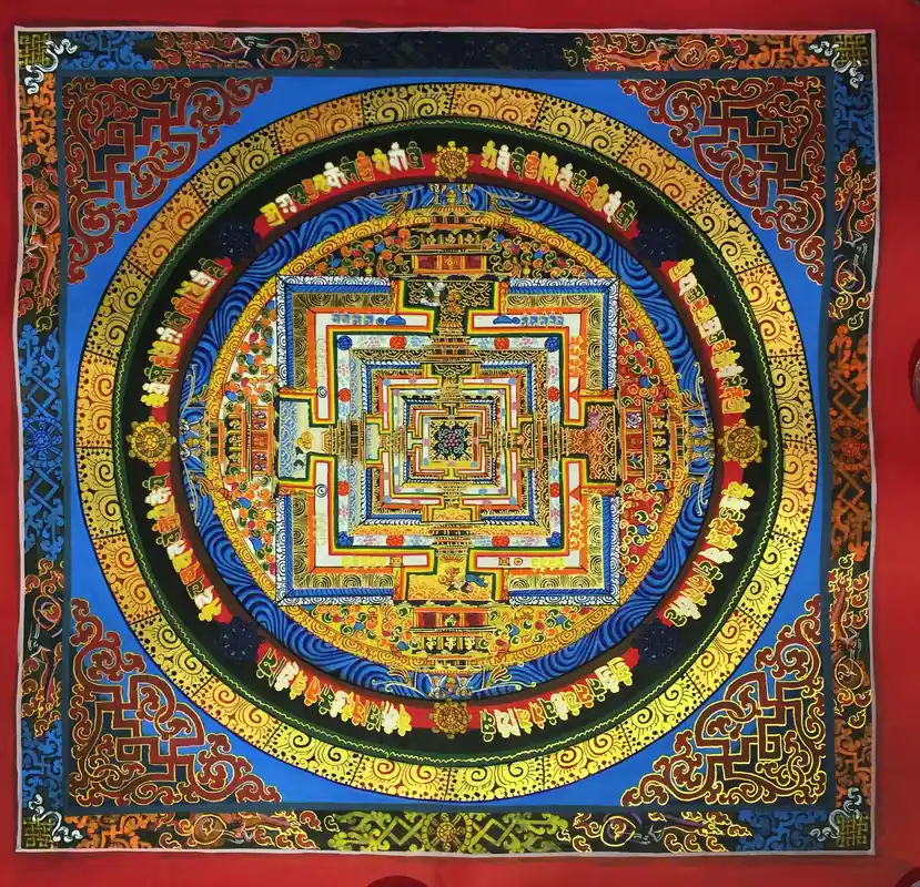 Peinture rituelle du Kalachakra