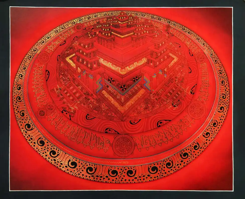 Art traditionnel du mandala Kalachakra