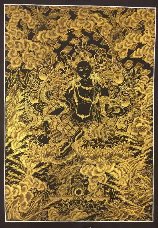 Mère de la Compassion – Thangka de Tara Verte