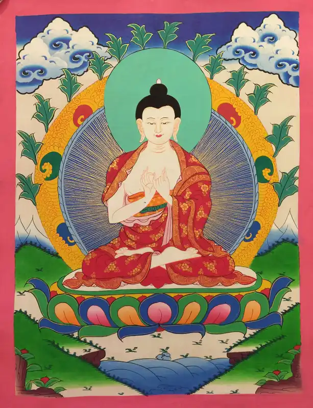 Thangka tibétain de Vairocana