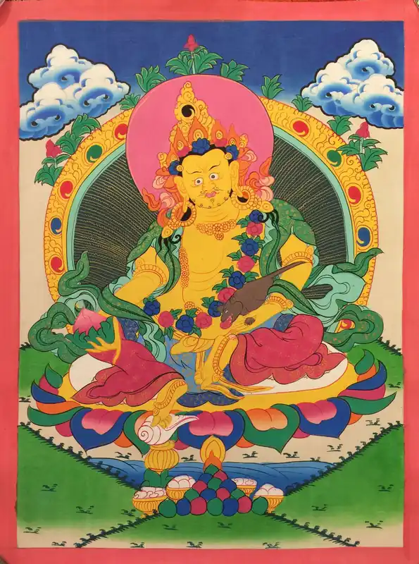 Art tibétain de la peinture de Dzambala