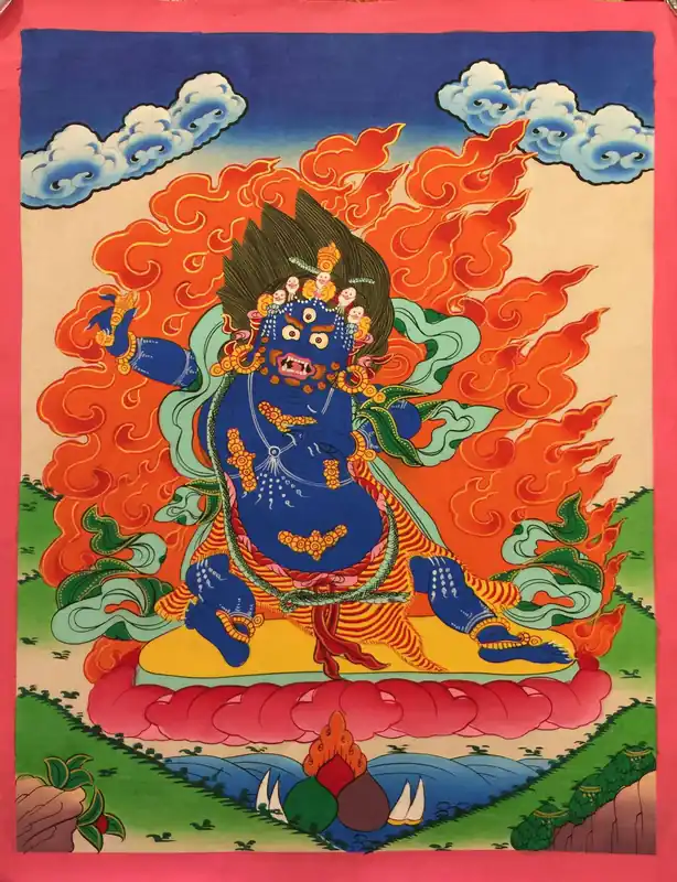 Peinture de Vajrapani du Népal