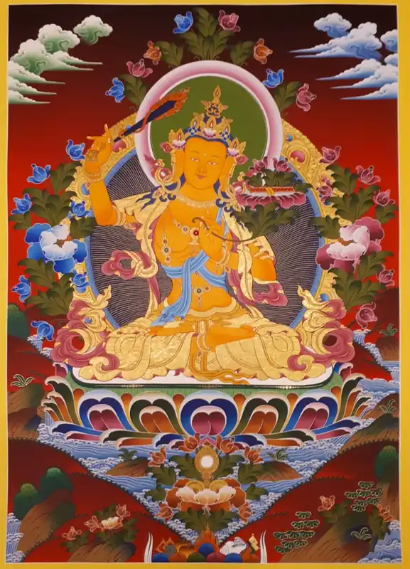 Peinture de Manjushree Thangka