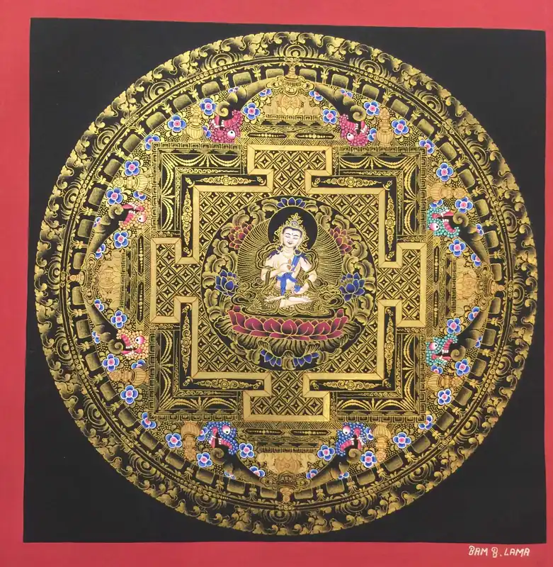 Mandala tibétain de Vajrasattva