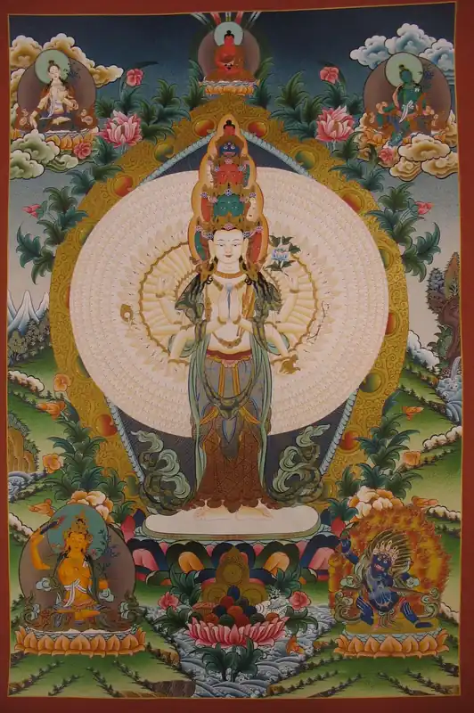 Lokeshvara avec l’art de la Tara Verte