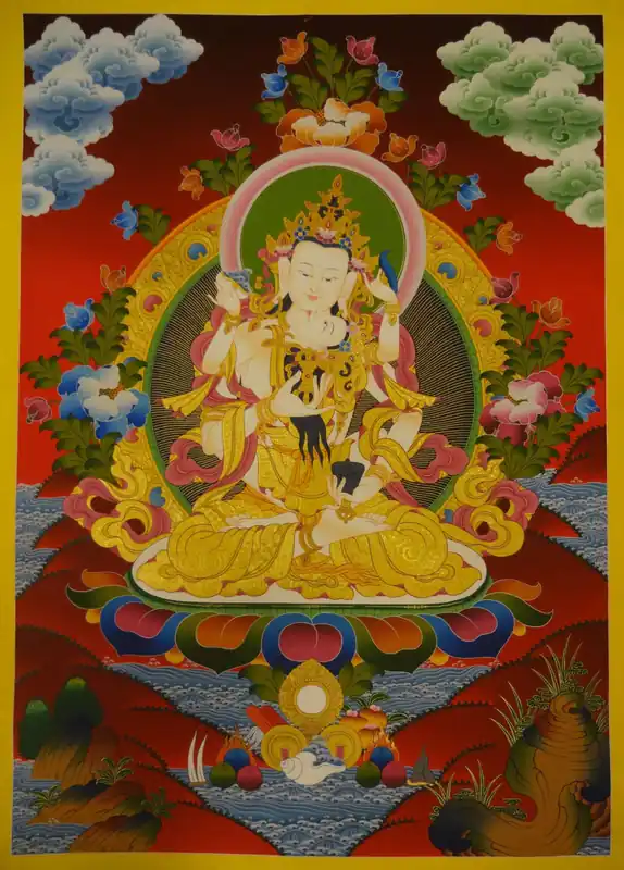 Peinture tibétaine de l’art de Vajrasattva