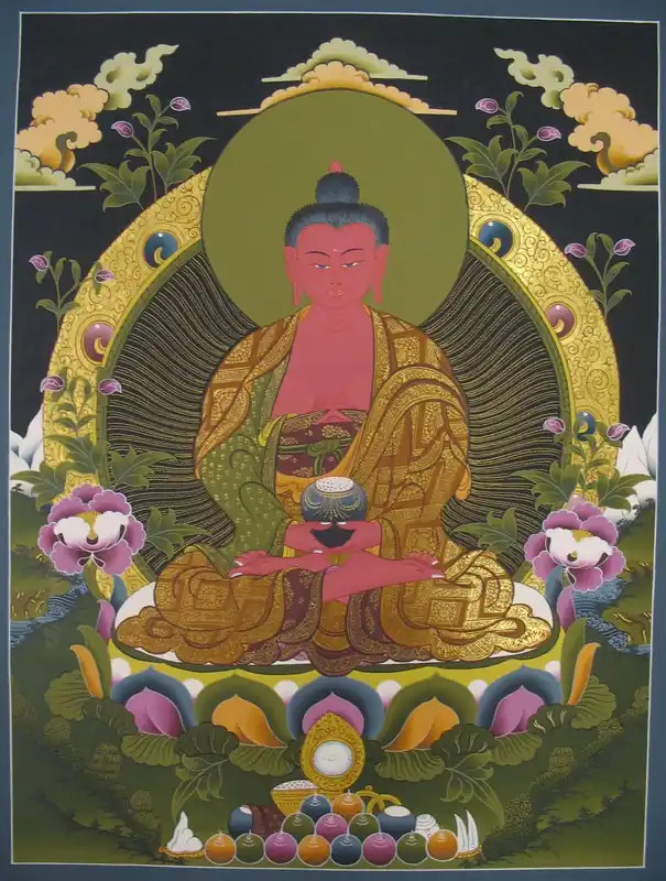 Amitabha Buddha Tibetan Thangka Art