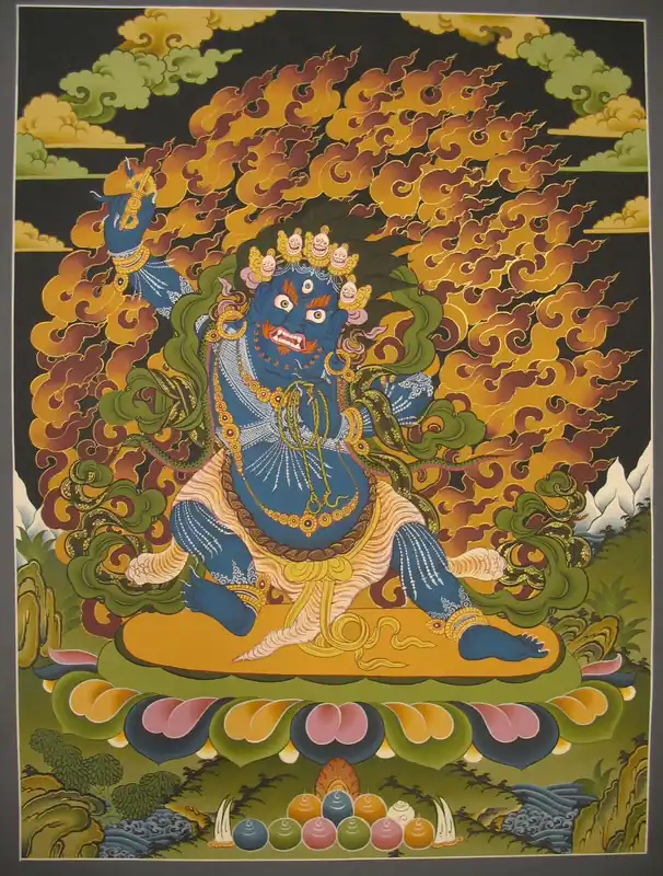Peinture sur rouleau de Vajrapani