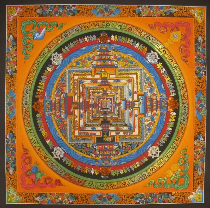 Le mandala tibétain de l’art du Dragon Kalachakra