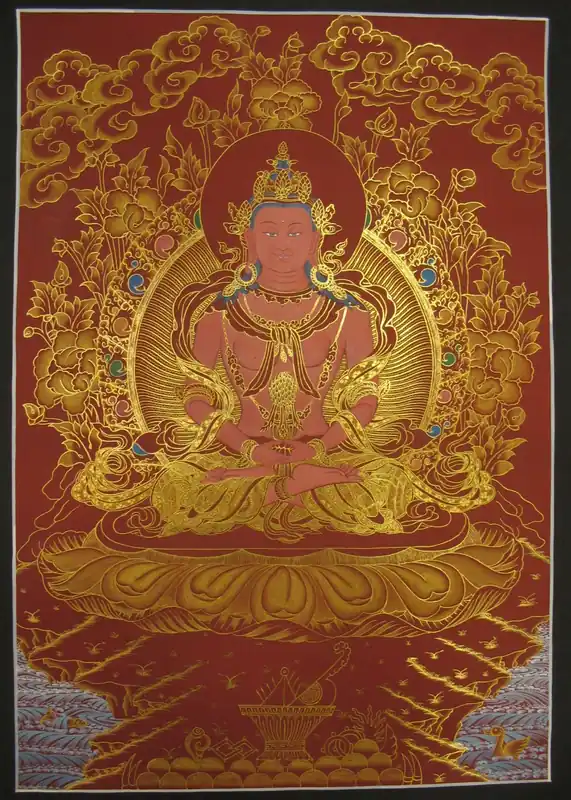 Thangka tibétain d’Amitayus
