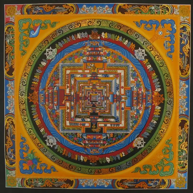 Art traditionnel du Mandala de Kalachakra