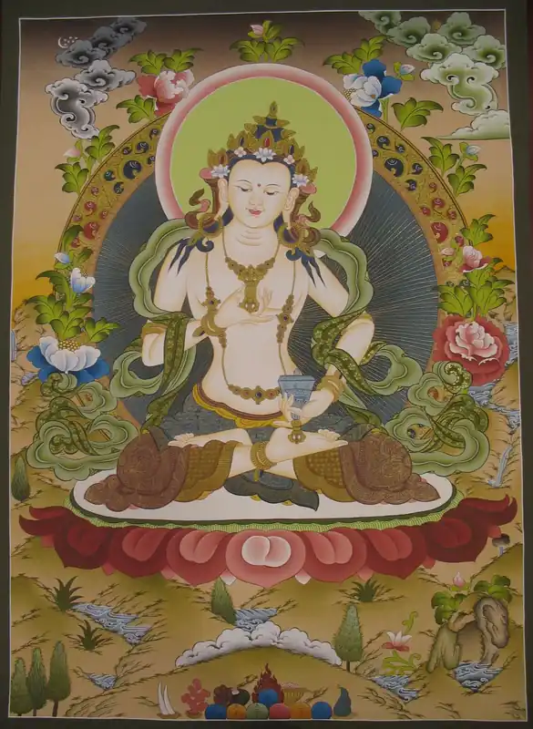 Thangka bouddhiste de Vajrasattva