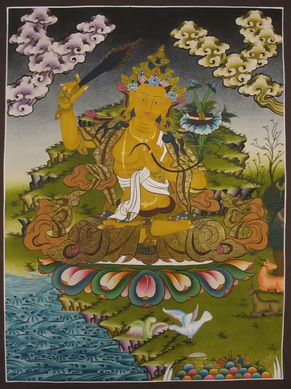 Peinture de Manjushree du Népal