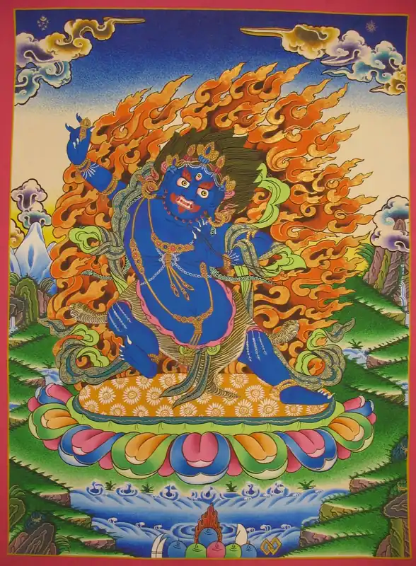 Thangka de Vajrapani du Népal