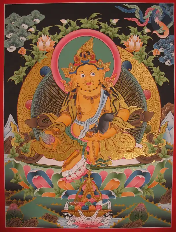 Peinture bouddhiste de Dzambala