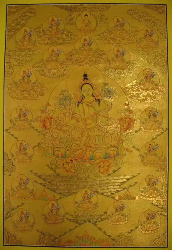 21 Tara Verte Thangka tibétain