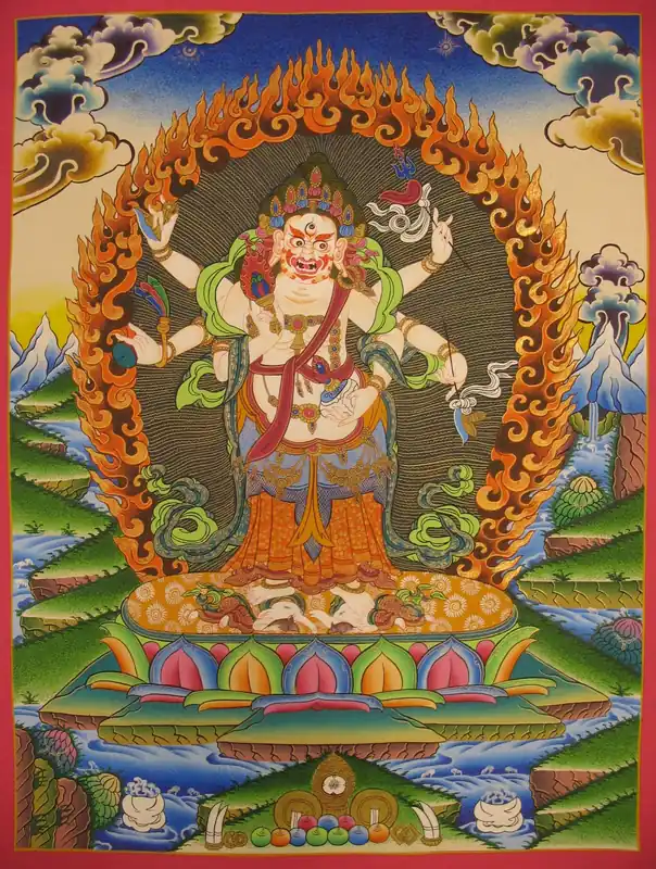 Thangka du Seigneur Blanc aux Six Mains