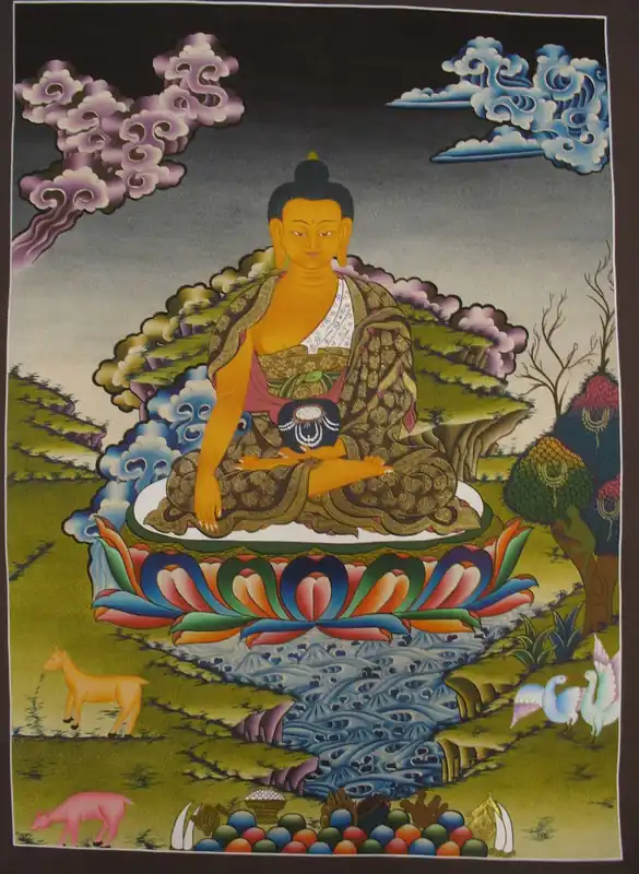 Thangka du Bouddha Shakyamuni tibétain