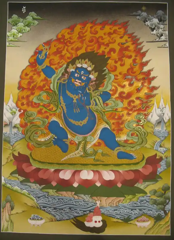 Peinture traditionnelle de Vajrapani