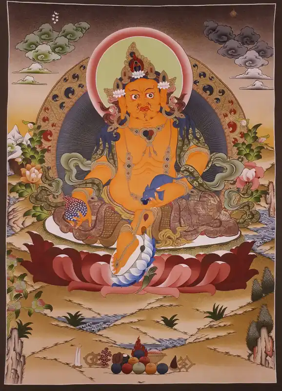 Peinture tibétaine de Dzambala