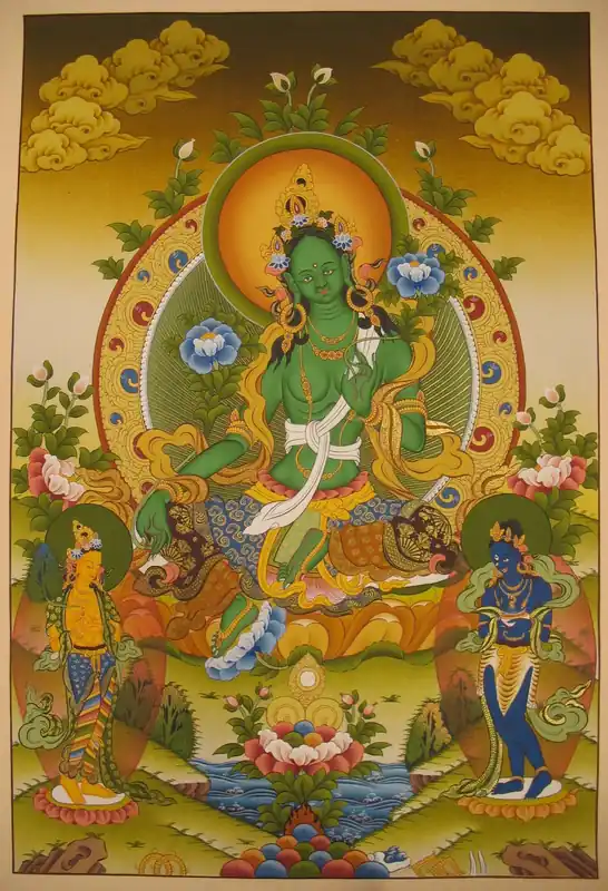 Art traditionnel de la Tara verte