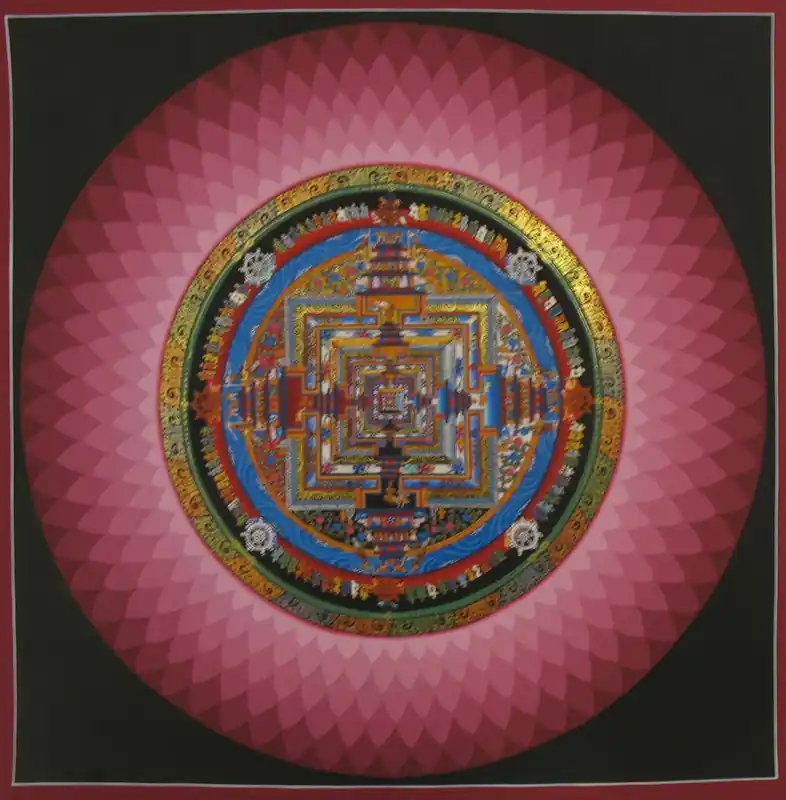 Le Mandala tibétain du Lotus Kalachakra