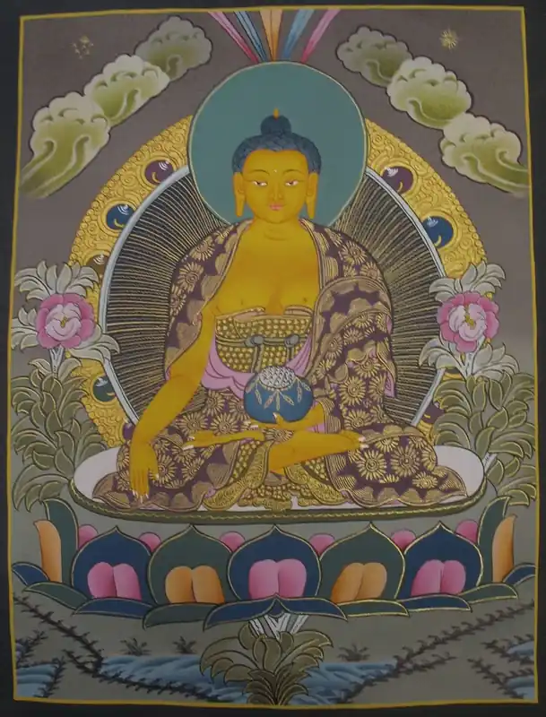 Peinture de Thangka de Shakyamuni