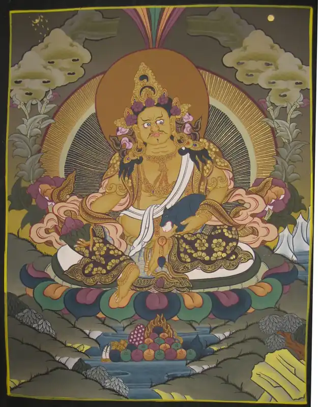 Thangka peint à la main de Dzambala