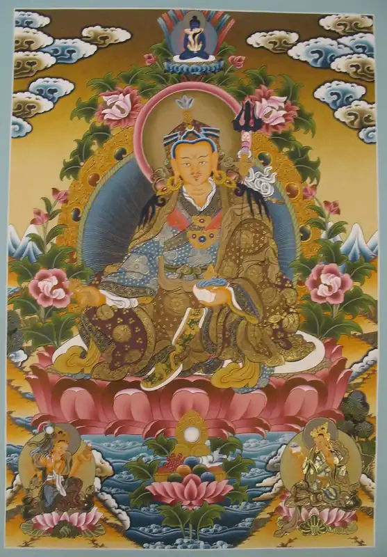 Peinture Thangka du Guru Padum