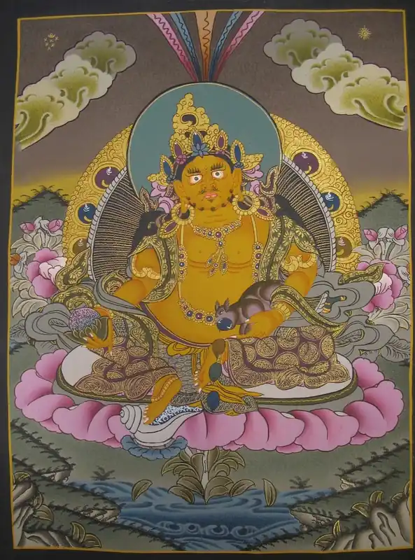 Peinture tibétaine de Dzambala