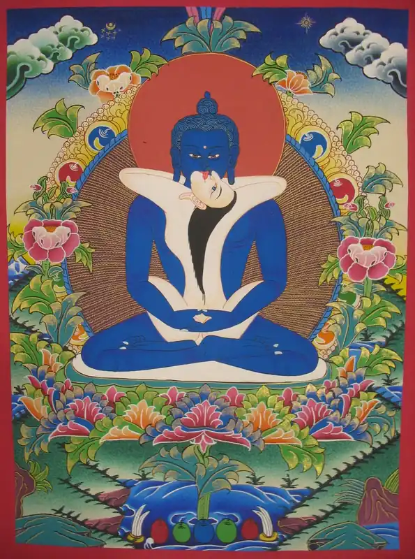 Thangka bouddhiste de Samantabhadra