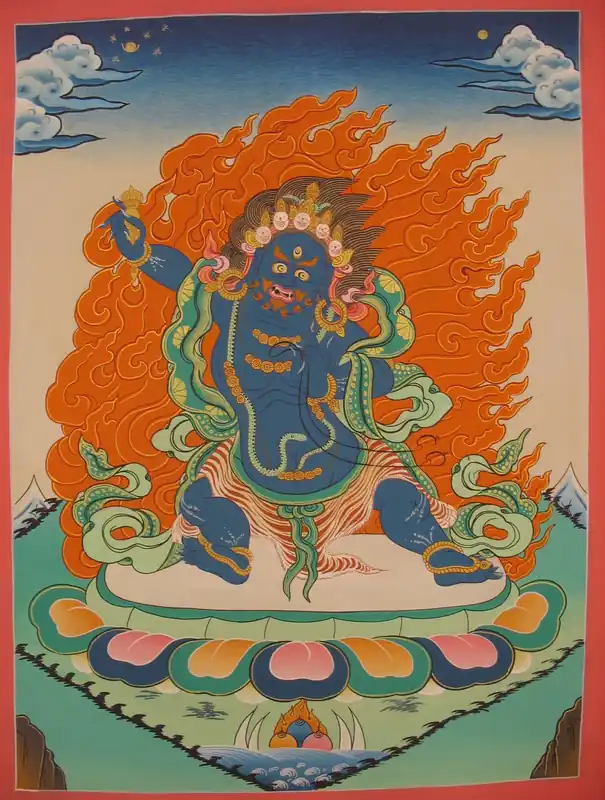 Thangka bouddhiste de Vajrapani