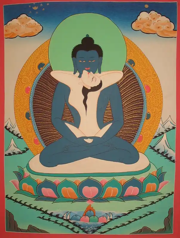 Peinture traditionnelle de Samantabhadra
