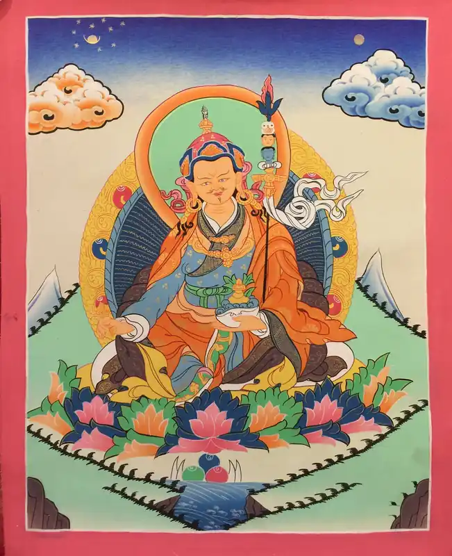 Thangka traditionnelle de Padmasambhava