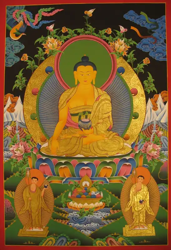 Thangka de méditation de Shakyamuni